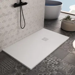 Receveur de douche en marbre minéral blanc modèle Roma