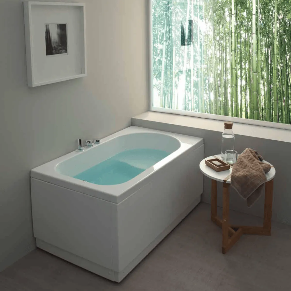Vasca da Bagno Rettangolare PEGA in acrilico sanitario bianco