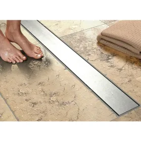 Caniveau de douche réversible à carreler en inox