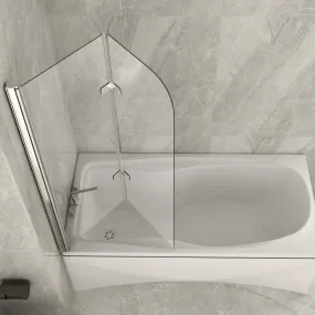 Sopravasca con Anta Battente interna ed esterna cristallo trasparente 6mm