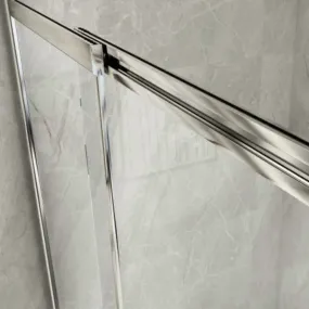 Pare-baignoire Porte battante intérieure et extérieure 6mm transparente