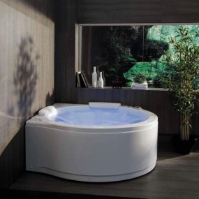 Vasca da Bagno Idromassaggio Angolare in acrilico bianco Niagara