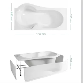 Vasca da bagno Star 170x70cm h550cm