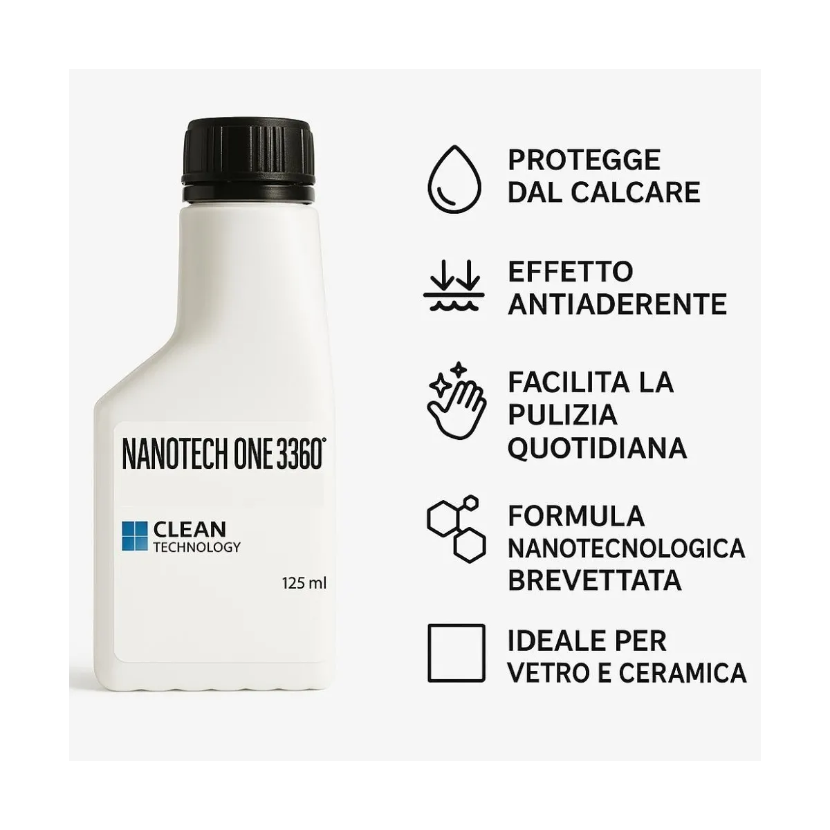Traitement anticalcaire pour cabines de douche