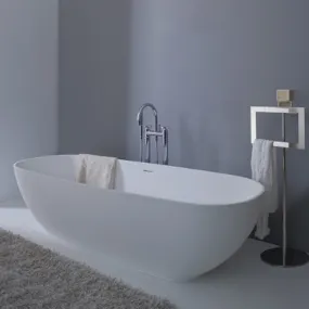 Vasca da bagno AQUA in Solid Surface Bianco Opaco - Made in Italy