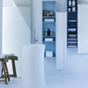 Lavabo Free Standing Design RIGHT in Tecnoril® Bianco Opaco