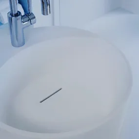 Lavabo Free Standing Design RIGHT in Tecnoril® Bianco Opaco