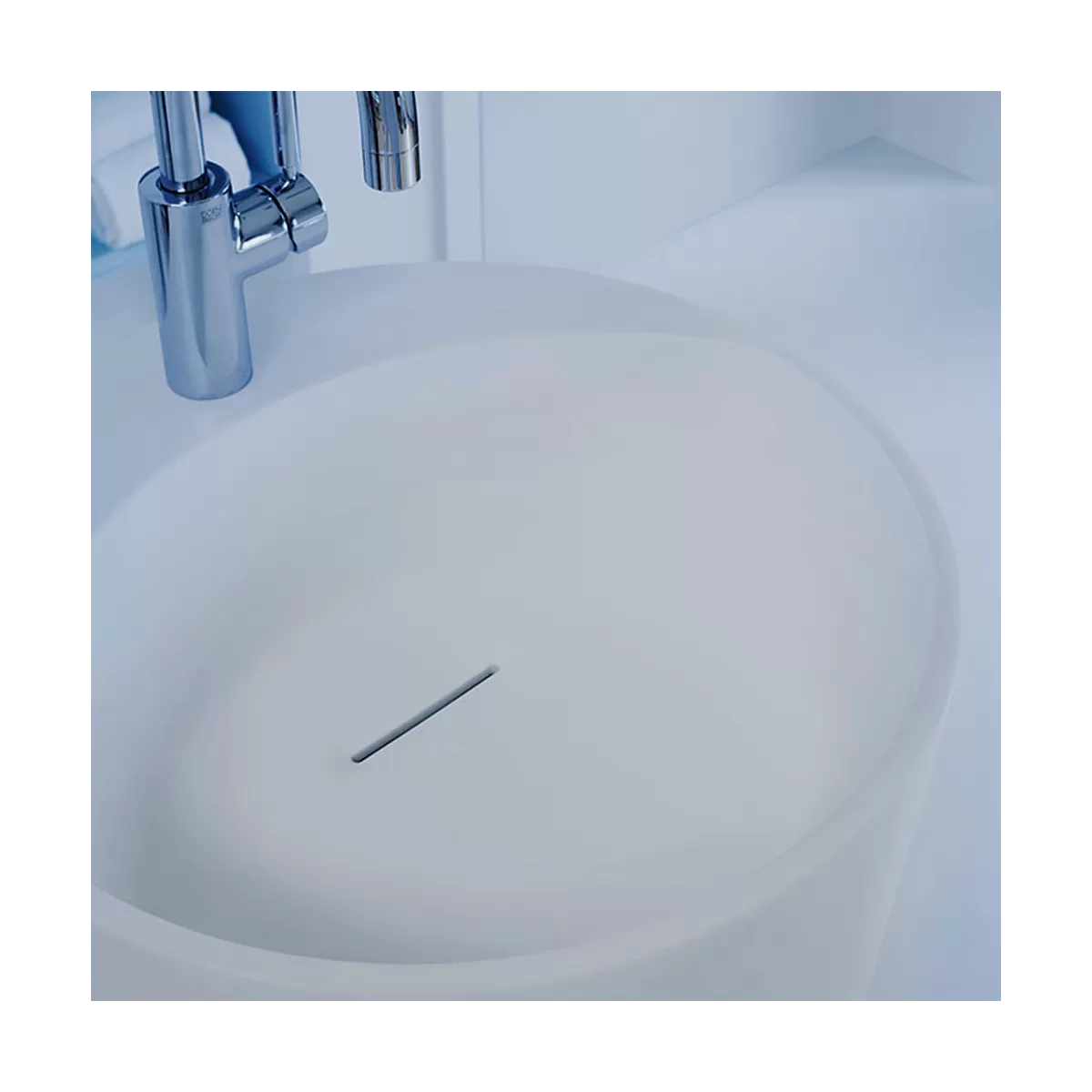Lavabo Free Standing Design RIGHT in Tecnoril® Bianco Opaco