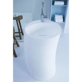 Lavabo Free Standing Design RIGHT in Tecnoril® Bianco Opaco