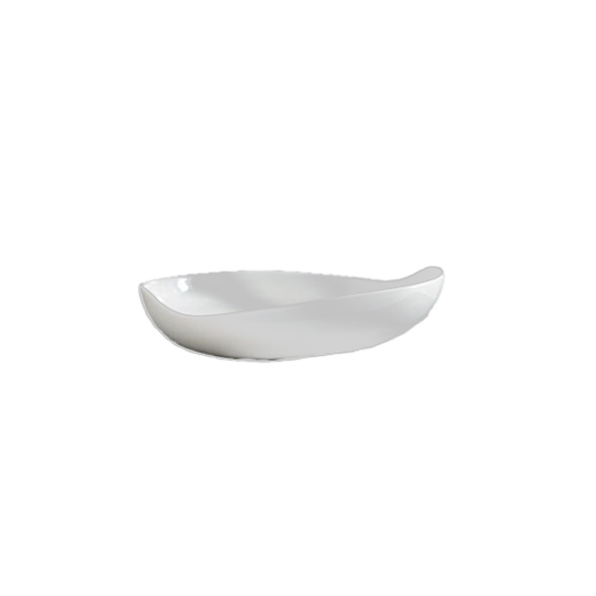 Lavabo Design MIYUKI da Appoggio in Ceramica Bianco Satinato
