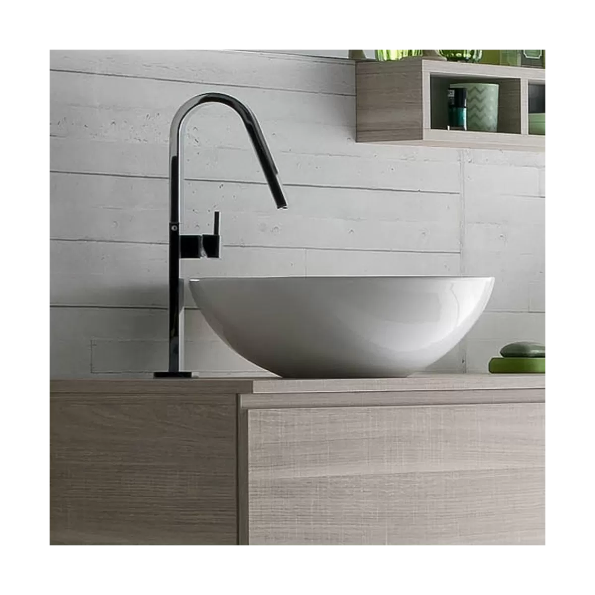 Lavabo Design POT da Appoggio in Ceramica Bianco Lucido
