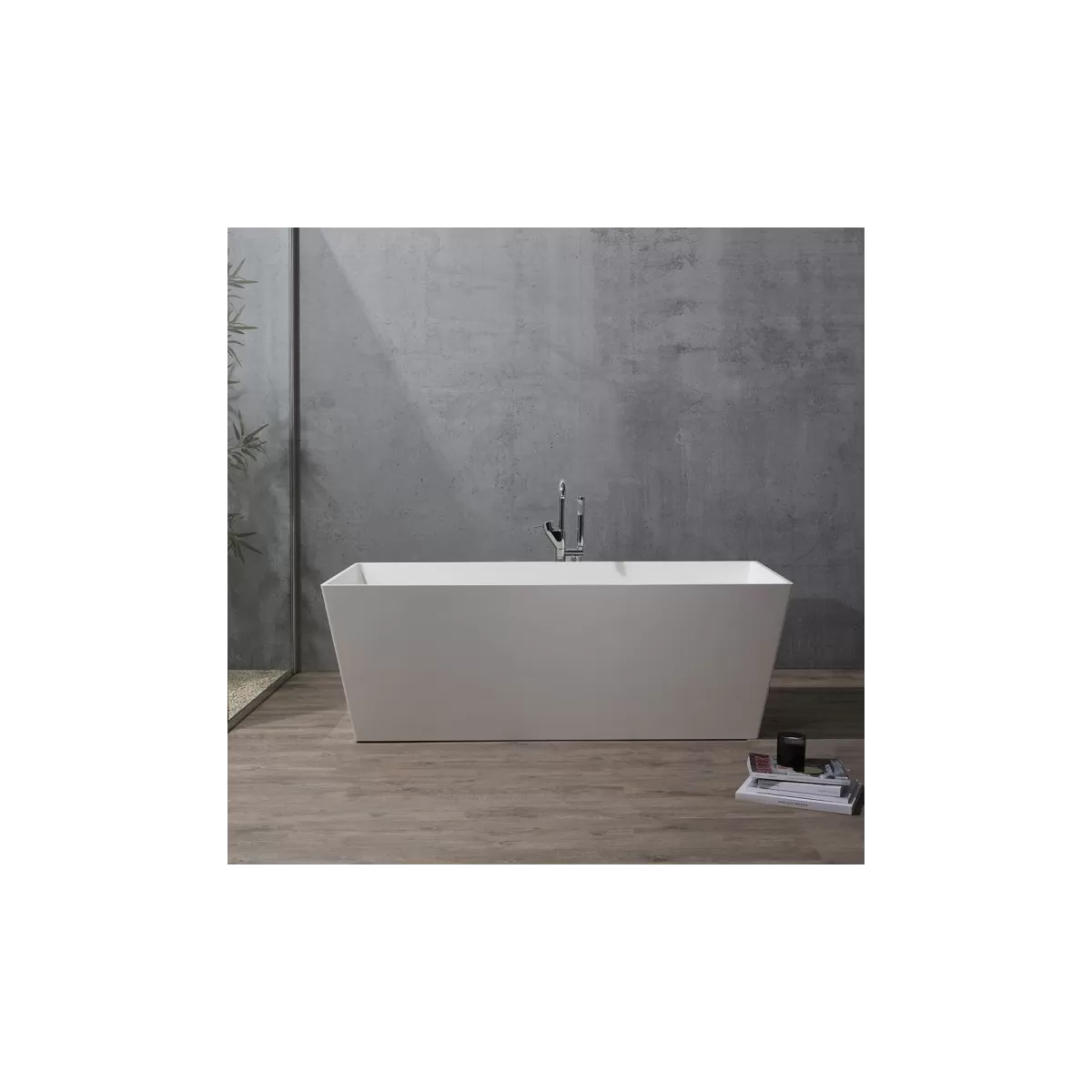 Quadratische Design-Badewanne - Qube