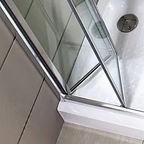 Moderne Duschfalttür 5mm 60 70 80 90 100 Flach