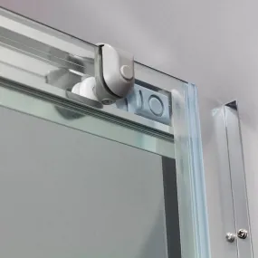Schiebeduschabtrennung 2 Seiten modernes Design 6mm H190 Easy