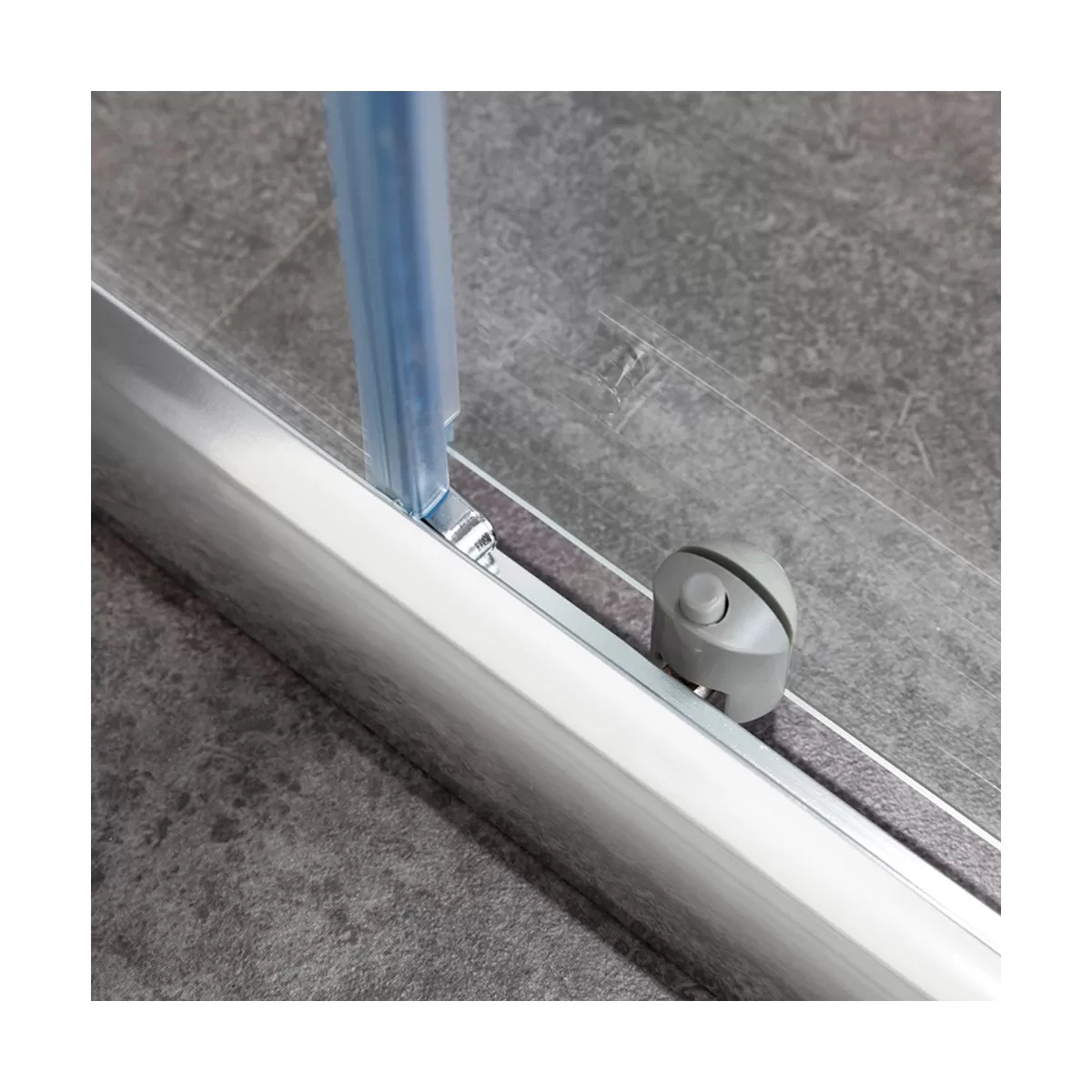 Schiebeduschabtrennung 2 Seiten modernes Design 6mm H190 Easy