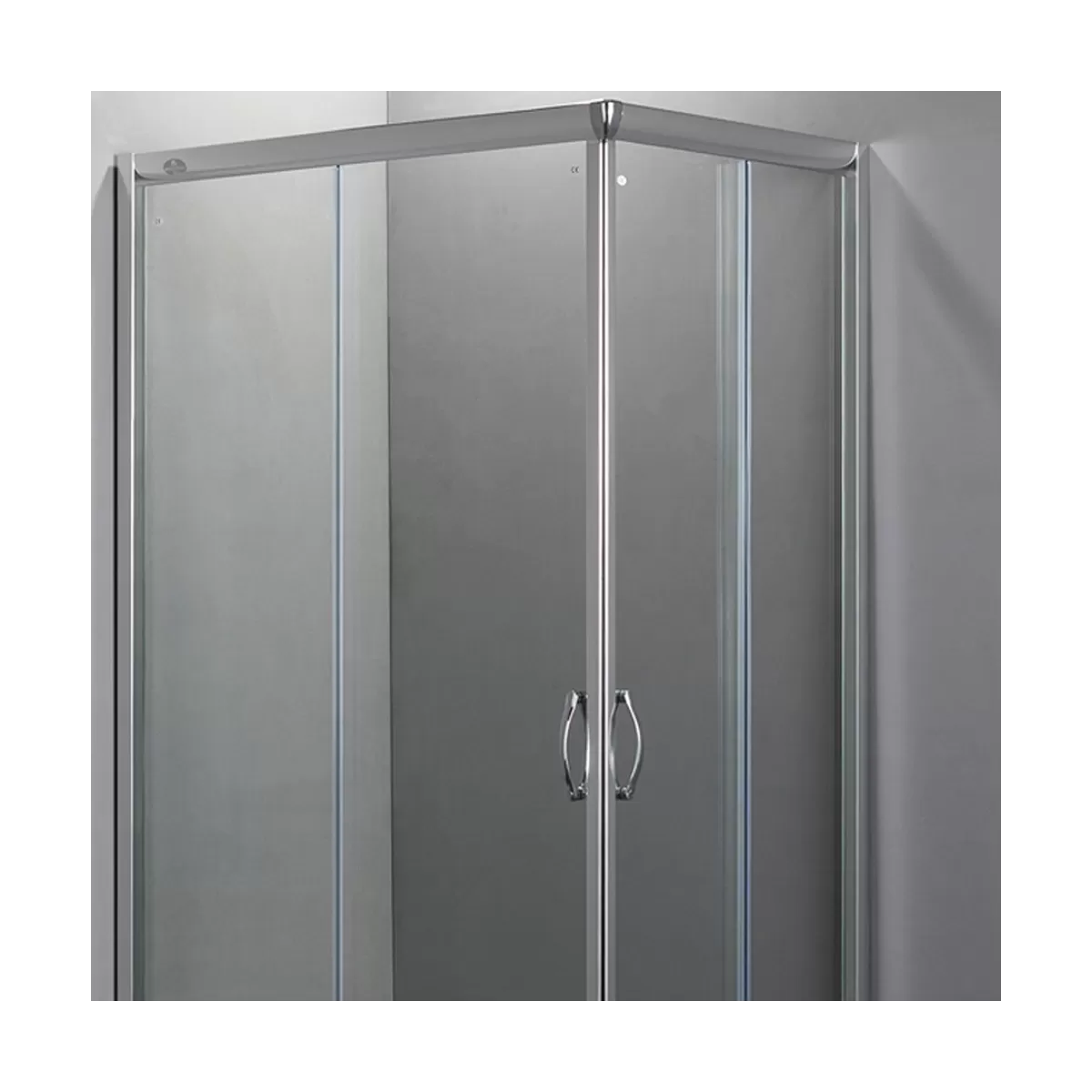 Schiebeduschabtrennung 2 Seiten modernes Design 6mm H190 Easy