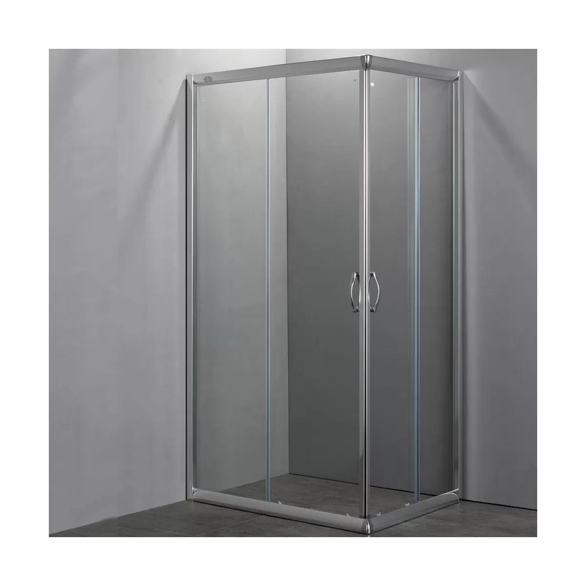 Schiebeduschabtrennung 2 Seiten modernes Design 6mm H190 Easy