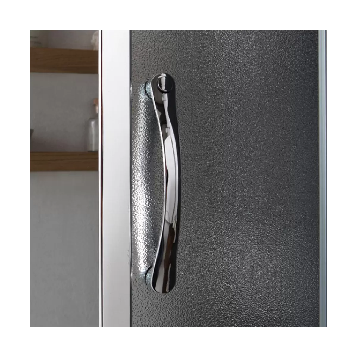 Schiebeduschabtrennung 2 Seiten modernes Design 6mm H190 Easy