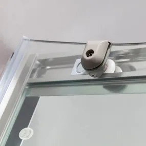 Transparente oder bedruckte halbrunde Duschabtrennung 6 mm H190