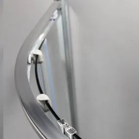 Transparente oder bedruckte halbrunde Duschabtrennung 6 mm H190