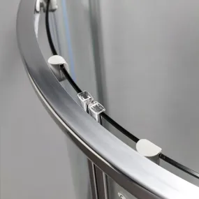 Transparente oder bedruckte halbrunde Duschabtrennung 6 mm H190
