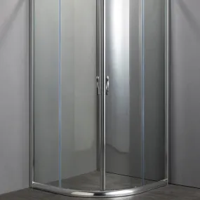 Transparente oder bedruckte halbrunde Duschabtrennung 6 mm H190