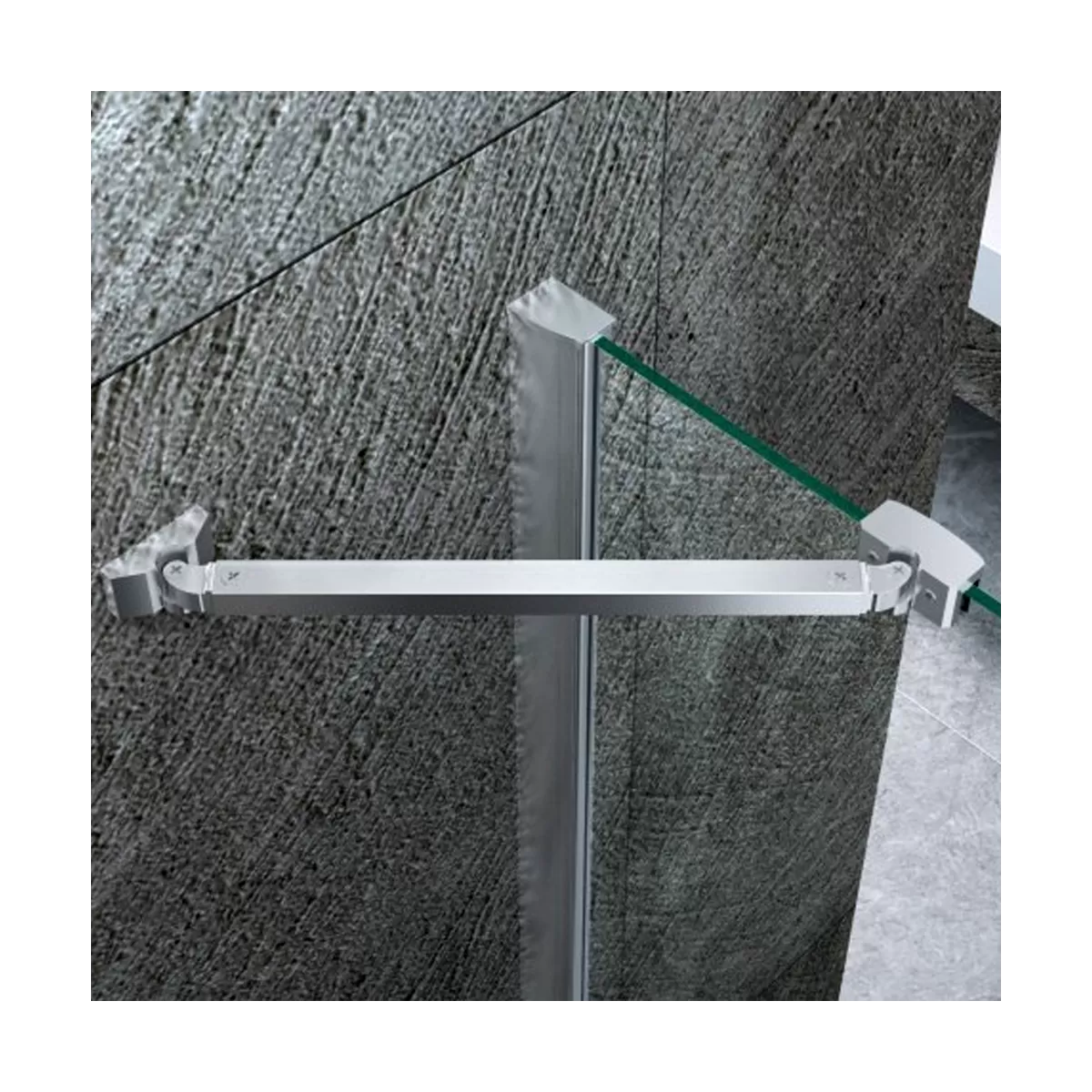 Porte de douche battante, niche transparente 8mm H195 Gemma