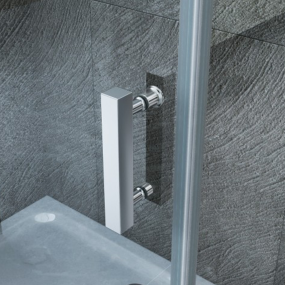 Porte de douche battante, niche transparente 8mm H195 Gemma