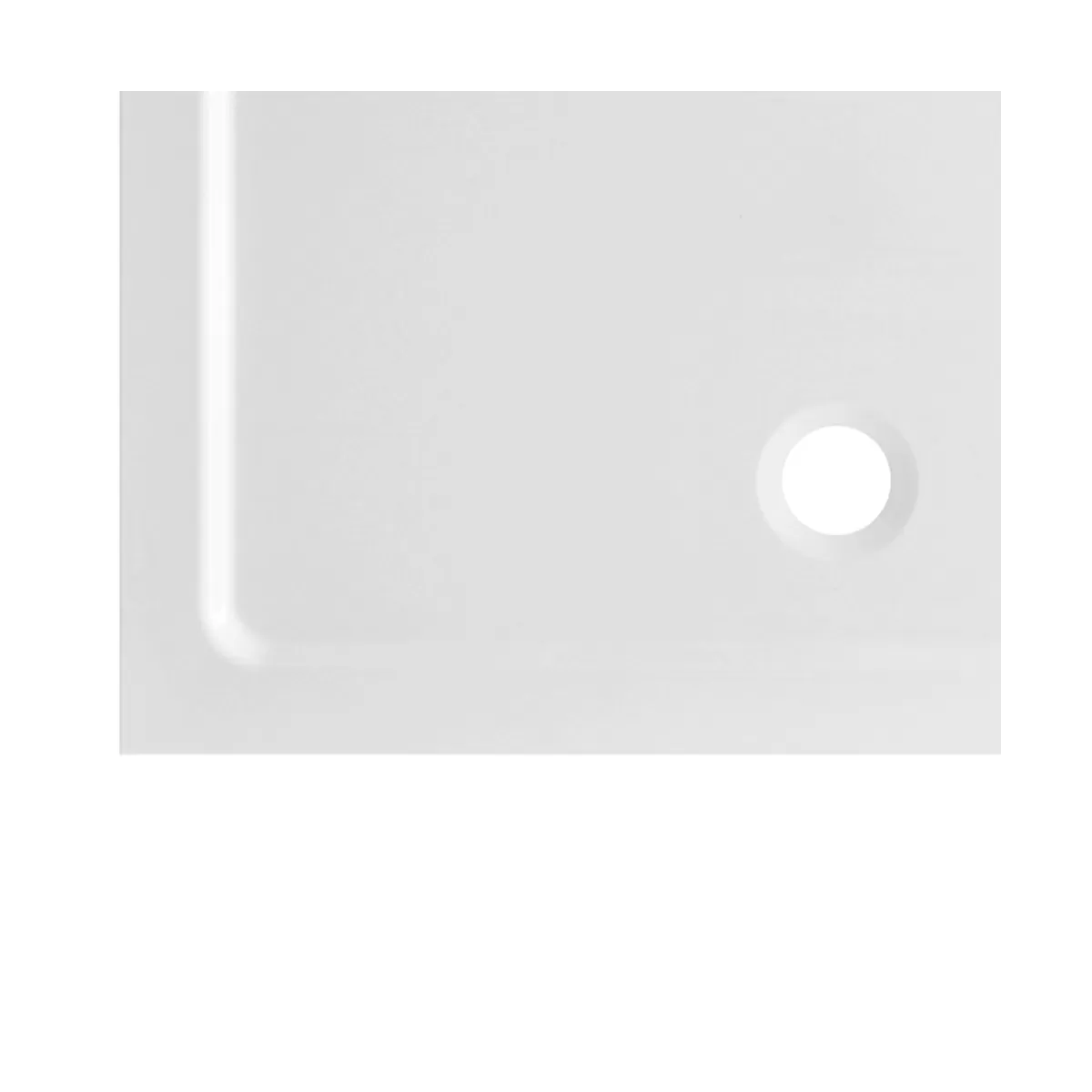 Receveur de Douche Acrylique Hauteur 3cm 76x120 - 80x120 - 90x120