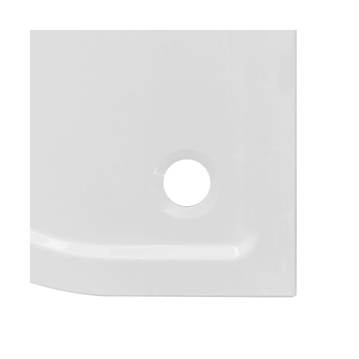 Receveur De Douche Acrylique Demi-Circulaire Hauteur 3cm 80x80 - 90x90