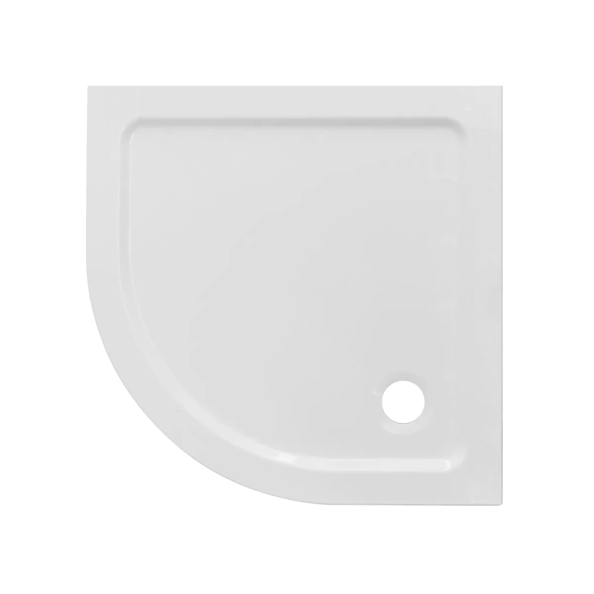 Receveur De Douche Acrylique Demi-Circulaire Hauteur 3cm 80x80 - 90x90