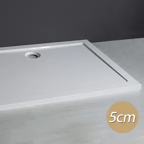 Receveur de douche rectangulaire h5cm 80x80 - 90x90 - 70x90 - 70x100 - 70x120 - 80x100 - 80x120 - 70x170