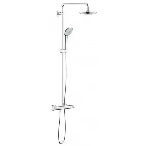 Colonne de douche Grohe Euphoria System avec mitigeur thermostatique, pommeau de douche et douchette latérale