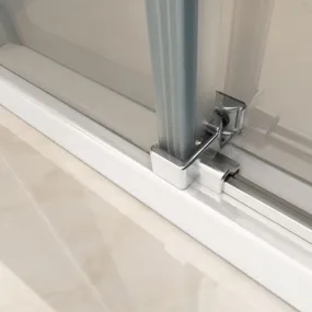 Paroi de Douche Cristal PEARL 8mm Semi Circulaire Coulissante 80x80 - 90x90