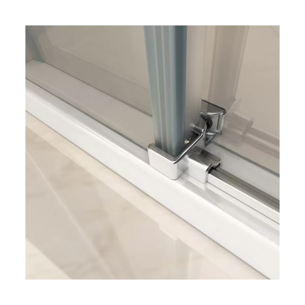 Paroi de Douche Cristal PEARL 8mm Semi Circulaire Coulissante 80x80 - 90x90