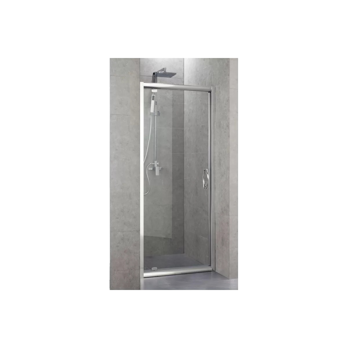 Easy Swing Duschtür 6mm Transparent oder Satin 70-80-90-100