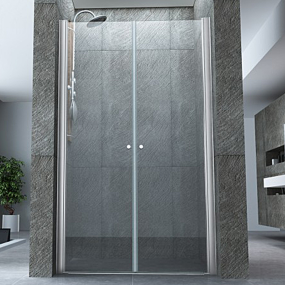 Porte de douche carrée transparente 8mm H195 Moon