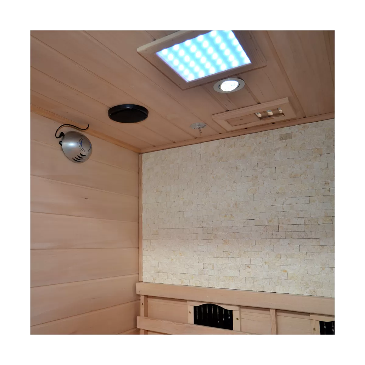 WELLNESS Sauna Finlandais Infrarouge pour 2 personnes 120x110