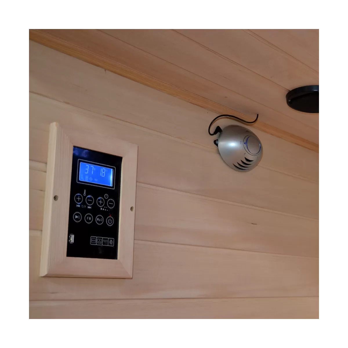 WELLNESS Sauna Finlandais Infrarouge pour 2 personnes 120x110