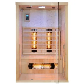 Finnische Infrarotsauna WELLNESS für 2 Personen 120x110