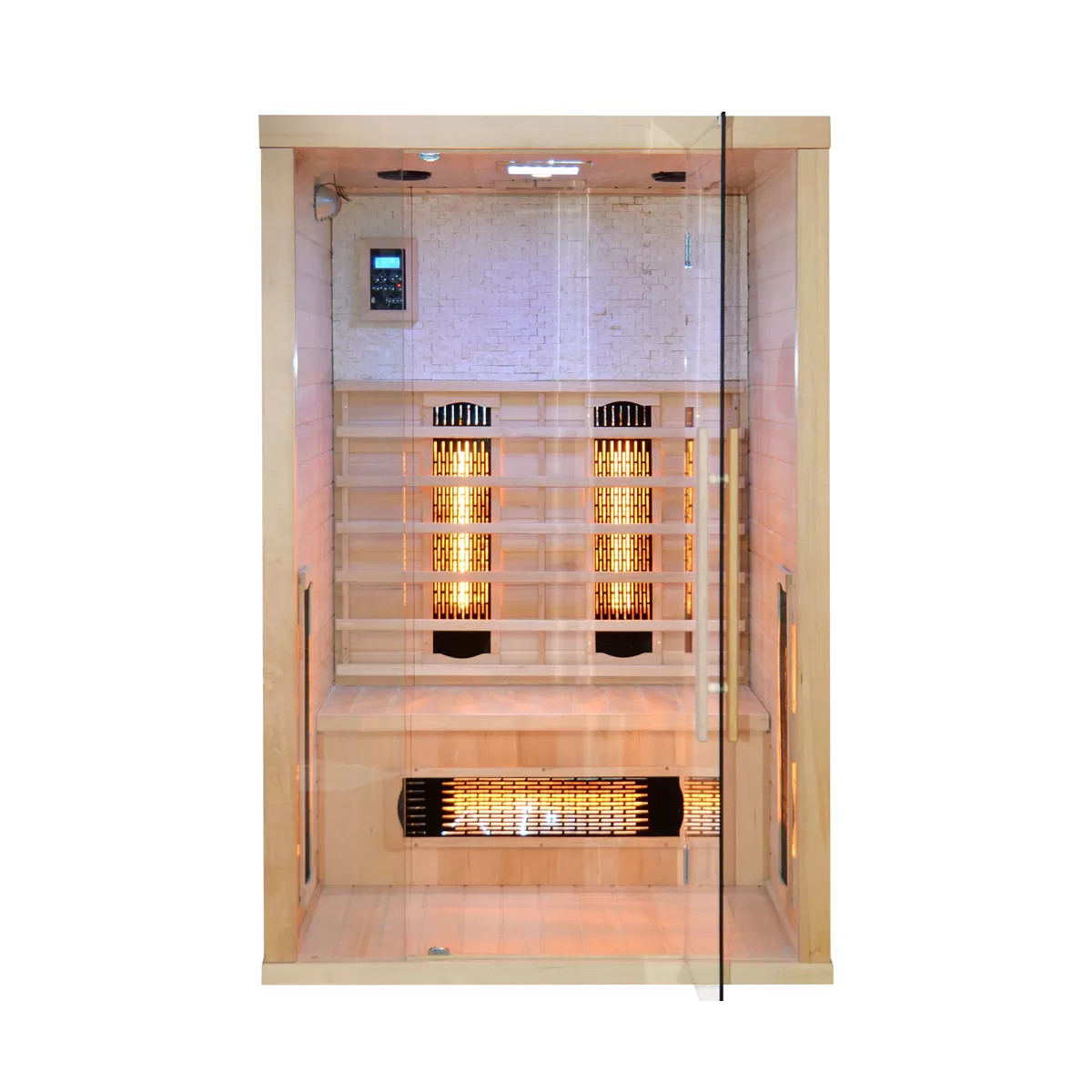 WELLNESS Sauna Finlandais Infrarouge pour 2 personnes 120x110