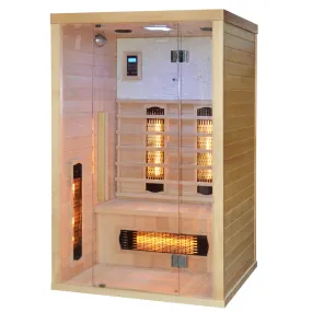 Finnische Infrarotsauna WELLNESS für 2 Personen 120x110