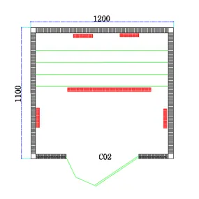 Finnische Infrarotsauna WELLNESS für 2 Personen 120x110