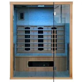 Sauna en bois infrarouge STONE pour 3 personnes 150x110