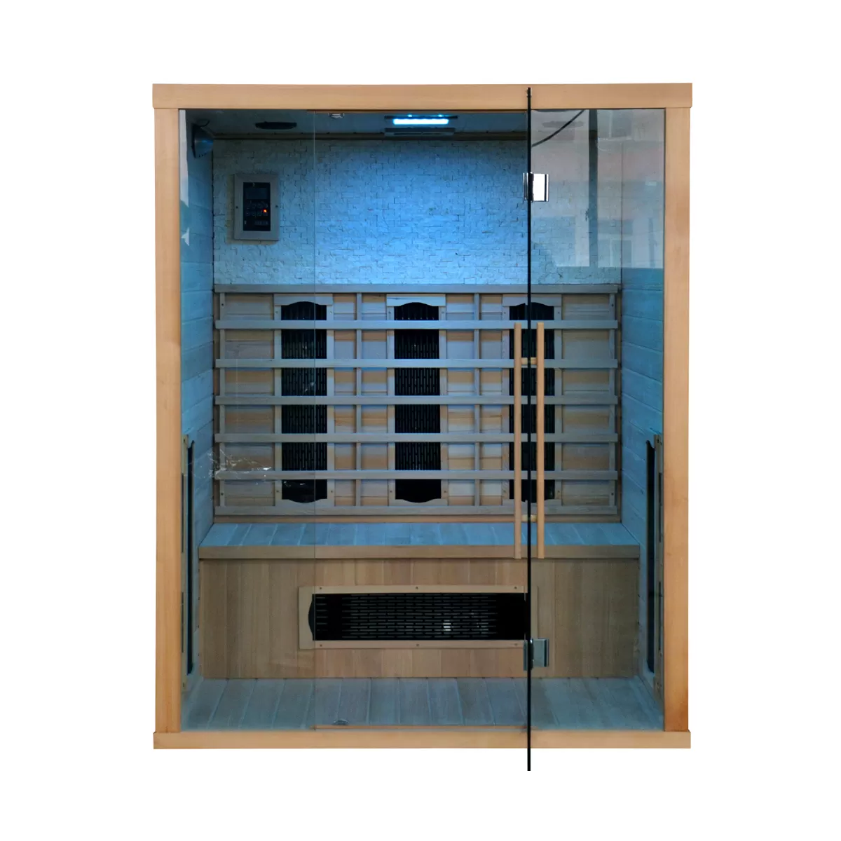 Sauna en bois infrarouge STONE pour 3 personnes 150x110