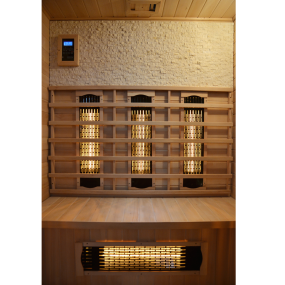 Sauna en bois infrarouge STONE pour 3 personnes 150x110