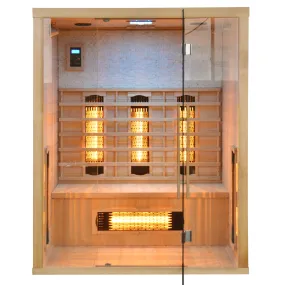 Sauna en bois infrarouge STONE pour 3 personnes 150x110