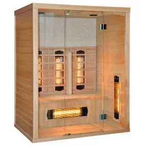 Sauna en bois infrarouge STONE pour 3 personnes 150x110