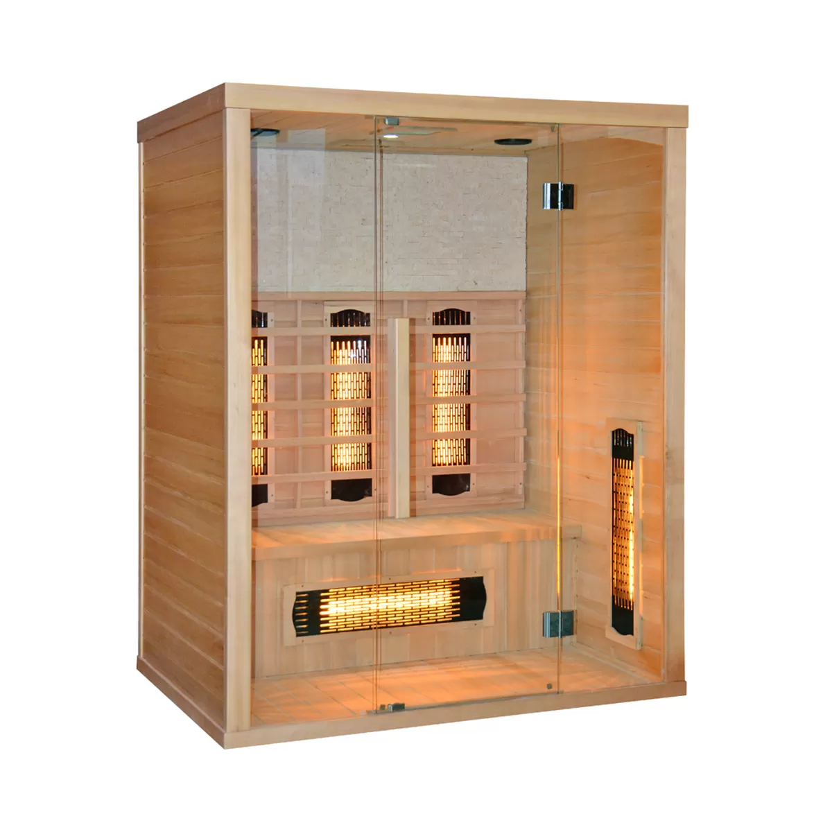 Sauna en bois infrarouge STONE pour 3 personnes 150x110