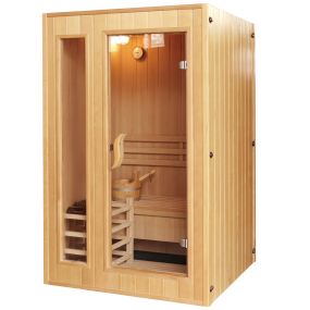 TOP sauna finlandais en bois pour 3 personnes 153x110 hauteur 190cm